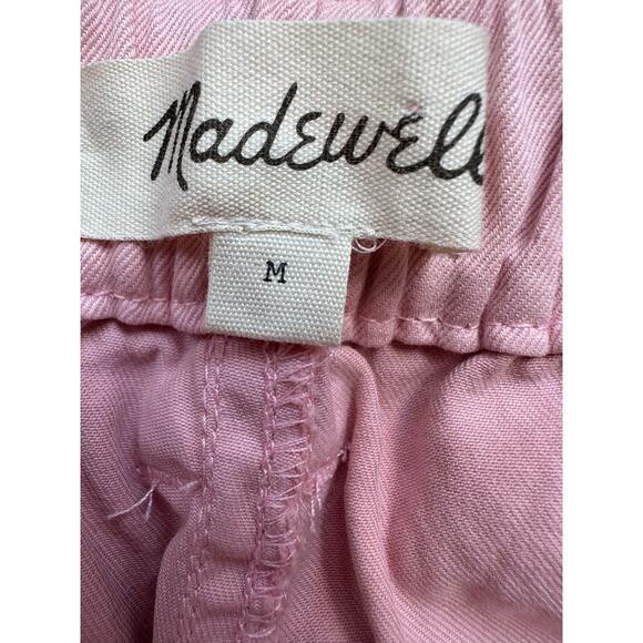 Madewell Pink Pastel Cotton Poplin Shorts Size M Coquette Soft Clean Girl Casual - Picture 4 of 10